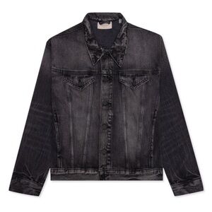 ESSENTIALS FEAR OF GOD - Distressed Black Denim Jacket | NWT